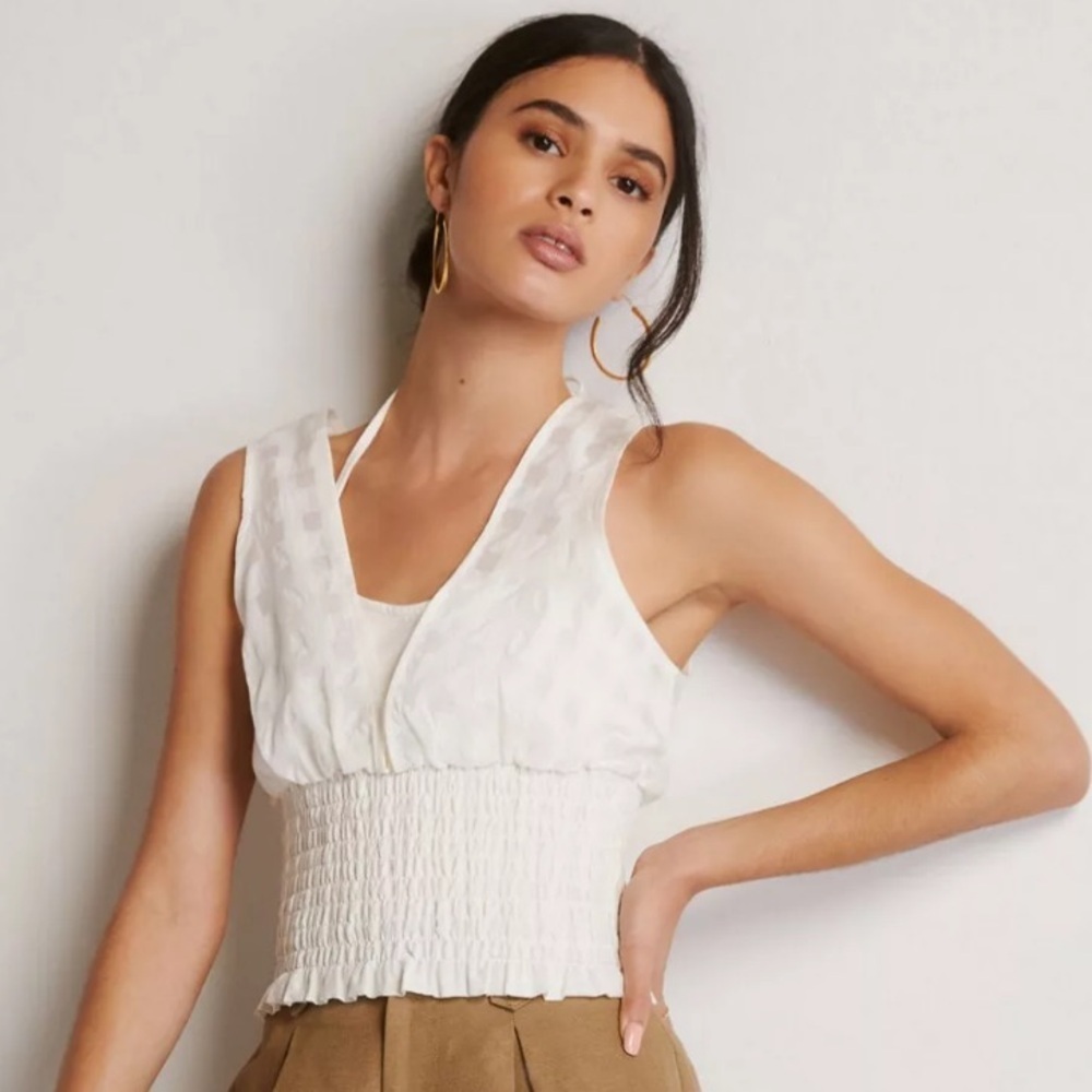 MAEVE Layered Smocked Tank NWT Size Large